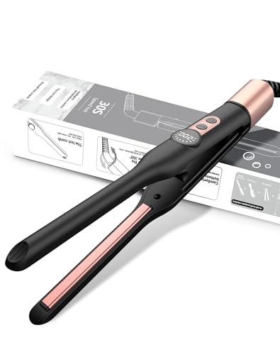 UMIGA Mini Ionic Straightener, Pencil Hair Straightener & Curler 2-in-1 - Travel-Size with 4 Adjustable Temperatures, Auto Shut-Off, Portable Lightweight Design for Short Hair & Beards