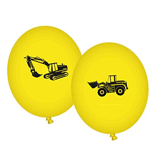 Preisvergleich Produktbild KDHBAUBALL004 8 Luftballons * BAUSTELLE