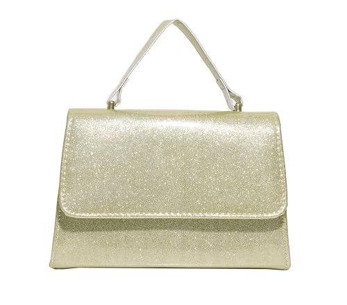 MUDUO Women's Glittering Evening Bag Party Clutches Wedding Purses Cocktail Prom Handbags (Champagne-05)