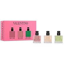Valentino Perfume Mini Gift Set for Women: Born in Roma Donna Trio Discovery Set - Includes Born in Roma Donna, Coral Fantasy, Green Stravaganza 0.2 fl oz Each