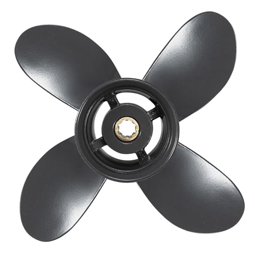 PropelTech 9 1/4x10 Aluminum Outboard Boat Propeller for Honda Engines 8-20 HP 8 Spline Tooth,OEM Parts No.58134-ZV4-010AH,RH,9.25x10,Prop,4 Blades by PropelTech - Image 9
