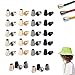 NO 60 PCS Terminale Tappo Cordone, Serrature Cordoncino per Bagagli, Cordino, Abbigliamento, Progetti Fai da Te, Zaino, Felpe con Cappuccio, Lacci delle Scarpe, Giacche, Paracord(Multicolore)