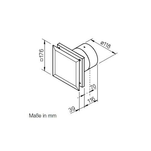 Kleinraumlüfter Helios M1/120