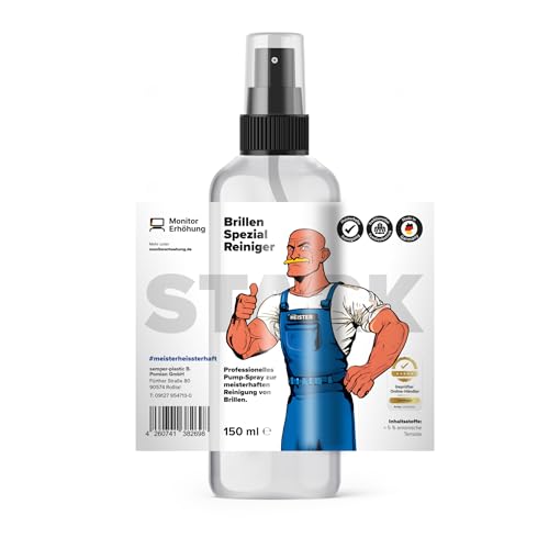 Limpiador especial para gafas en aerosol, para una visión clara, sin rayas, para todo tipo de cristales, spray de limpieza prémium (150 ml)