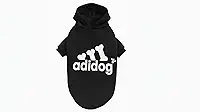 Roupa Com Capuz Para Cães - Roupinha Cachorro Pet Para Porte Pequeno, Médio e Grande (Preto, 2)