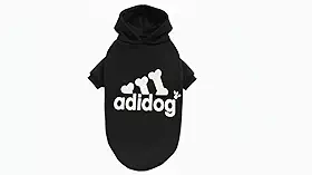 Roupa Com Capuz Para Cães - Roupinha Cachorro Pet Para Porte Pequeno, Médio e Grande (Preto, 2)