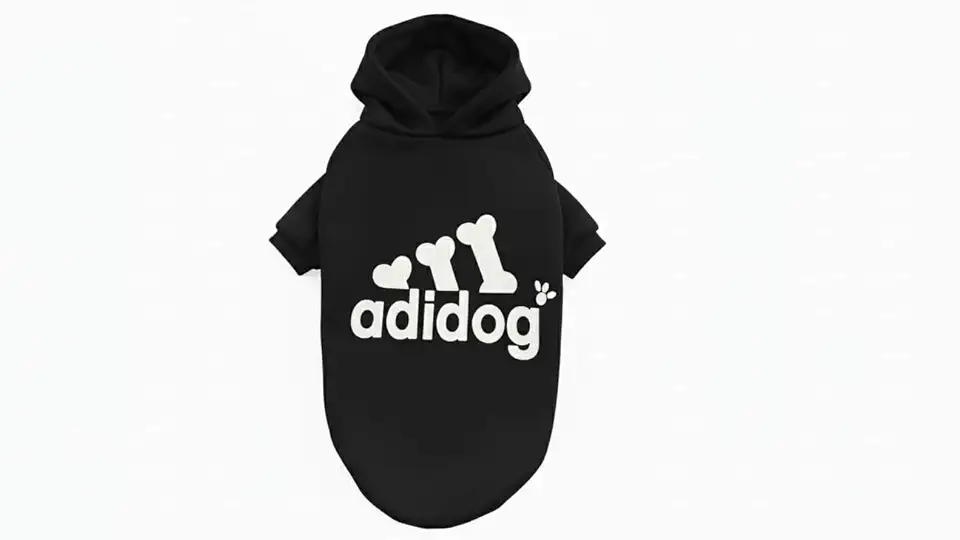 Roupa Com Capuz Para Cães - Roupinha Cachorro Pet Para Porte Pequeno, Médio e Grande (Preto, 8)