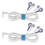 Belifu TENS EMS Unit Electrode Wires 2.35mm, Muscle Stimulator TENS Machine for Pain Relief