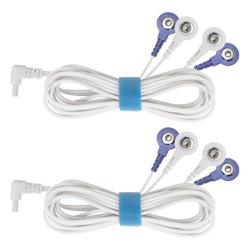 Belifu TENS EMS Unit Electrode Wires 2.35mm, Muscle Stimulator TENS Machine for Pain Relief