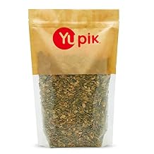 Yupik Dry Roasted Pumpkin Seeds, No Shell, 2.2 lb 35.3 oz, Gluten-Free, GMO-Free, Kosher, Shelled Pepitas, Unsalted, Oil-Free, Plant-Based Protein, Fiber Source, Ideal for Baking & Topping