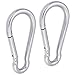 AOWISH Spring Snap Hook Carabiner Heavy Duty| 304 Stainless Steel Clips Keychain Buckles| 2-1/2'' 3-1/8'' 4'' 5-1/2'' Length| Home Gym Garage Camping Swing Hammock Hiking etc (M12, 1/2'' Dia, 2-Pack)