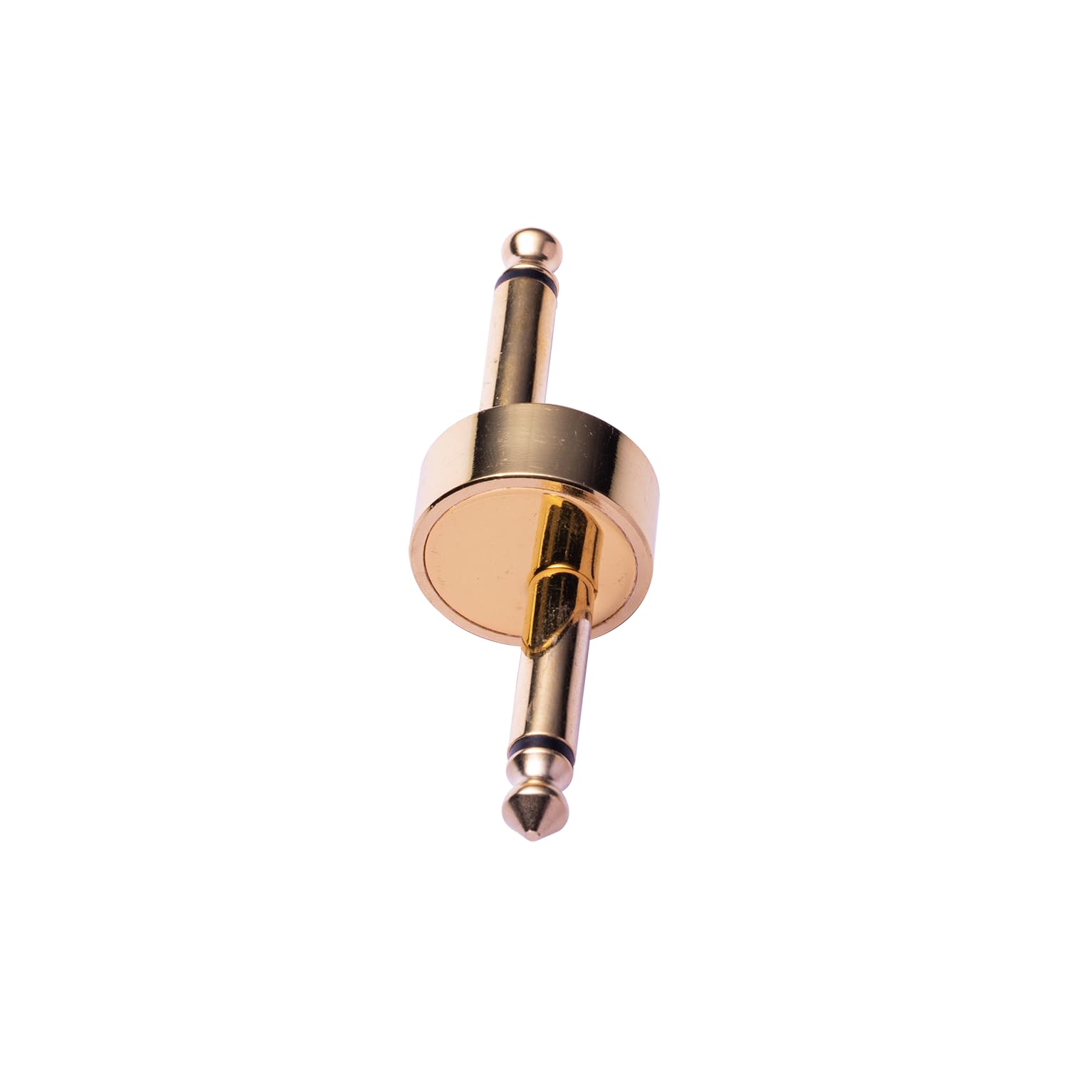 Lot de 4 connecteurs de pédale de guitare, 6,3 mm de type Z pour pédales de guitare TS en cuivre mâle pour pédalier d'effet (gain de place, doré)