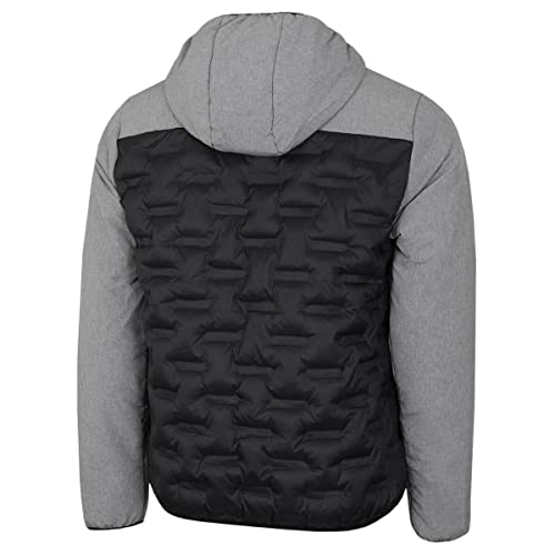 Calvin Klein Men's Bridgeport Padded Golf Jacket - Grey Marl/Black - L #TOP13