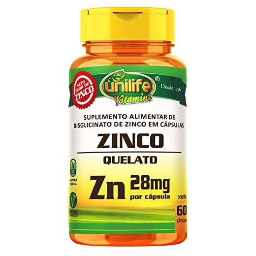 Zinco Quelato cápsulas 60 cápsulas Unilife