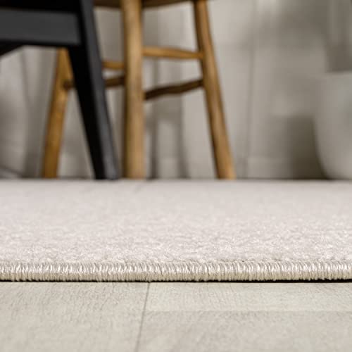 Image of JONATHAN Y Odense High-Low Angle Ivory /Cream Indoor /Outdoor Area Rug, 8x10, Modern, Contemporary, Geometric, Bohemian, Bedroom, Kitchen, Living Room, Non Shedding (SCN101A-8)