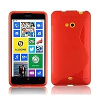 Cadorabo Case Compatible with Nokia Lumia 625 in Frost Black - Shockproof and Scratch Resistant TPU Silicone Cover - Ultra Slim Protective Gel Shell Bumper Back Skin