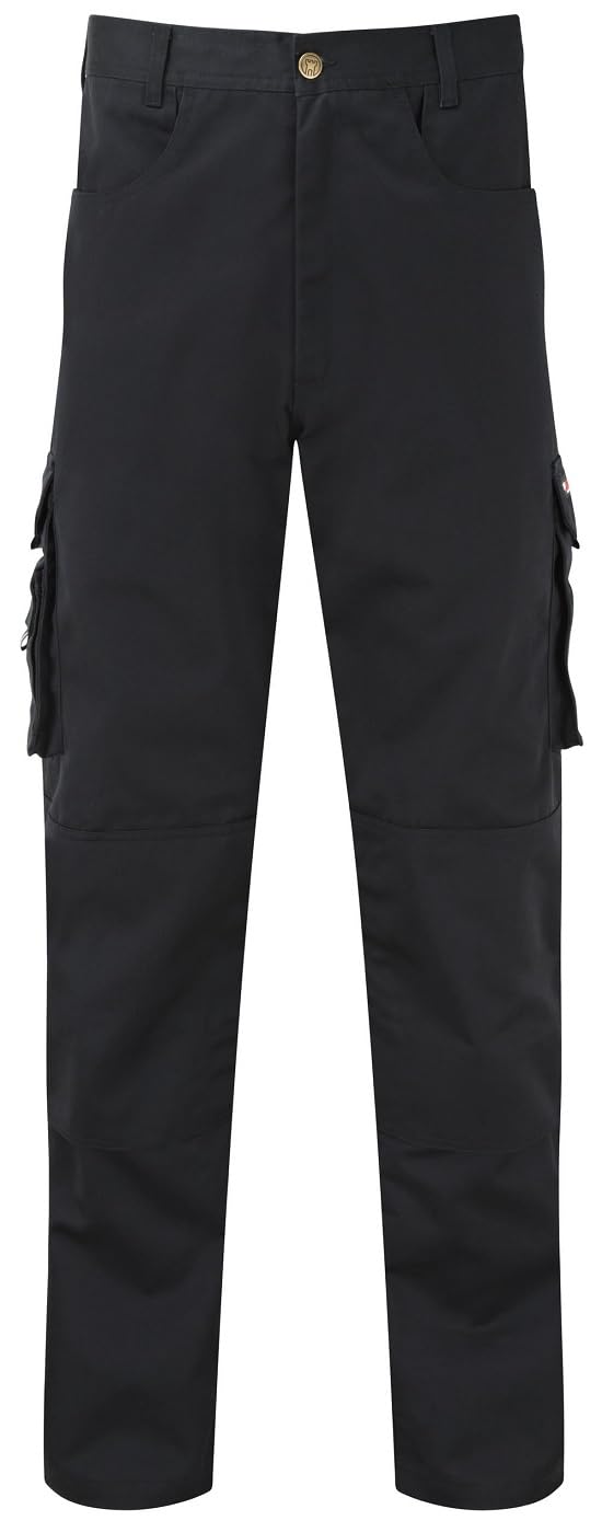 TuffStuff - Pro Work Trousers, 48" Waist, Long 32.5" Length - Heavy-Duty Tradesman Trousers with Knee Pad Pockets - Tuck-Away Holster Pockets with YKK Zip & Triple-Stitched Seams - Functional Design