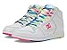 DC Women's Manteca 4 Hi Skate Shoe White/Rainbow 5