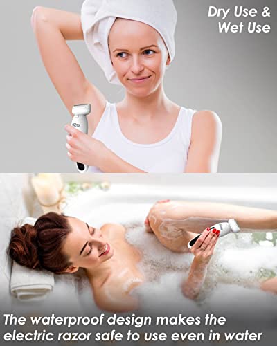 Vacto Electric Razors For Women With Led Light, Electric Shaver For Women Rechargeable Womens Electric Razor Ladys Razor Bikini Trimmer Bikini Shaver Body Hair Removal For Body Legs Underarm Bikini #TOP6