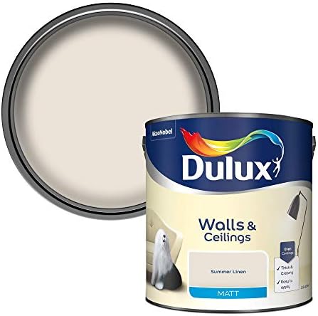 Dulux Light & Space Matt Emulsion Paint For Walls And Ceilings - Absolute White 5 Litres