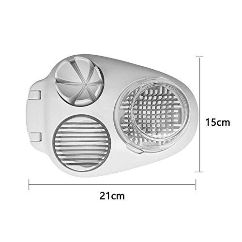 Kuwei 3 In 1 Egg Slicer With Stainless Steel Blade For Hard Boiled Eggs,Egg Cutter Strawberry Fruit Garnish Slicer,Multifunction Kitchen Tools #TOP1
