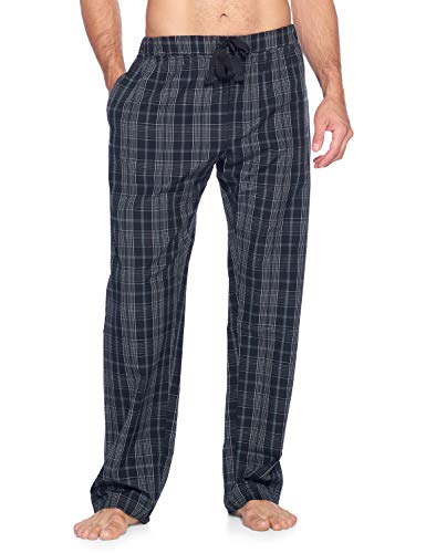 Men’s Woven Plaid Sleep Pajama Pants Long PJ Sleepwear & Loungewear Bottoms3