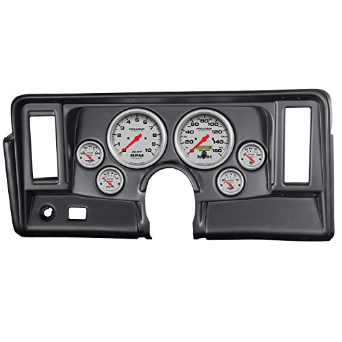 Autometer 7024-Ul Gauge Kit, 6 Pc, Nova 69-76, Tach/Mph/Fuel/Oilp/Wtmp/Volt, Ultra-Lite #TOP17