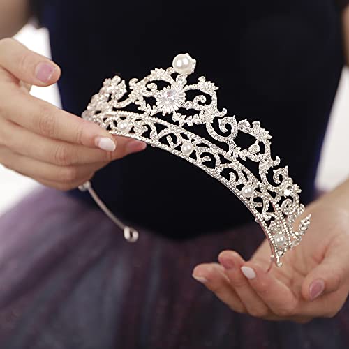 Accesorios para el cabello de diamantes de imitación y perlas para novias 3