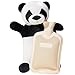 HomeTop Premium Adorable Rubber Hot or Cold Water Bottle with Cute Stuffed Panda Cover 2 Liters (Cute Panda)