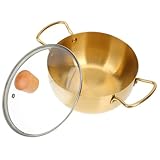 NOLITOY Ramen Kochtopf mit Glasdeckel Induktionsgeeigneter Nudeltopf Antihaftbeschichtet Stabiles...