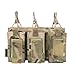 EXCELLENT ELITE SPANKER Open-Top Single/Double/Triple Mag Pouch for M4 M14 M16 AK AR Elastic Kangaroo Rifle Magazines and Pistol Mag Pouch(Multicam)