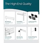 Cabinet Shelf Organizer, Pantry Shelf Rack, White 16x8.3x9.5 - Image 5