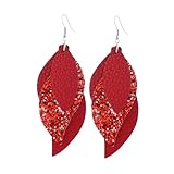 boucles d'oreilles rouge et argent Boucles d'oreilles pour femmes - pouvez porter en toutes occasions, une fête hawaïenne, des , un anniversaire, rendent plus attrayante, , mode et attirent regard des gens, modeschmuck