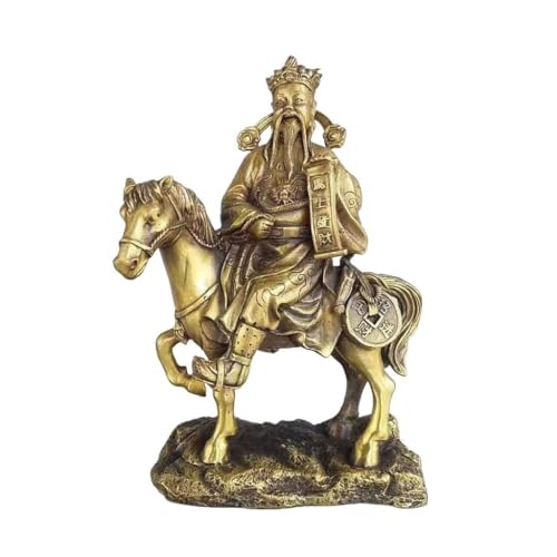 Bouddha statue en cuivre zen pour bureau et étagère de salon