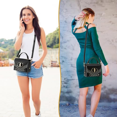 Image of Women's Recycled Leather Top Handle Tote Crossbody Work Bag