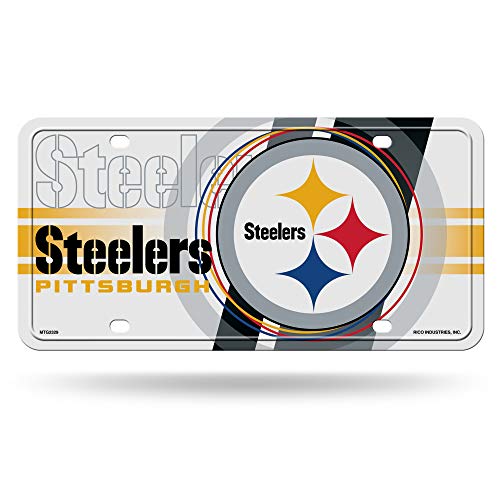 Rico Industries NFL Football Pittsburgh Steelers Metal Tag