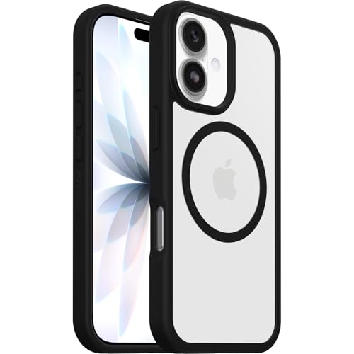 OtterBox React Series MagSafe Case for iPhone 17, Shockproof, Drop proof, Ultra-Slim, Protective Thin Case, Tested to Military Standard, Clear/Black