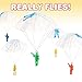 ArtCreativity 36 Packs / 2.5” Army Parachute Toys for Kids, Vinyl Parachute Men Toy in Assorted Colors, Durable Plastic Army Men Action Figures Hand Throwing for Boys & Girls