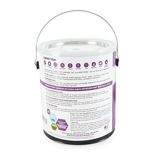 Beyond Paint All-In-One Refinishing Paint, No Sanding, Matte Finish For Cabinets, Countertops, Furniture And Doors, 1 Gallon, Licorice #TOP3