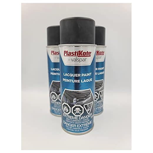 3 Pack Of Premium Quality Lacquer Hot Rod Black Spray Paint