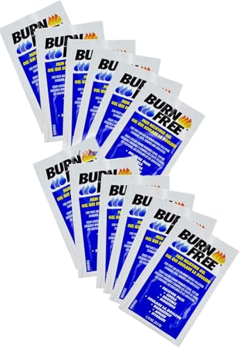 Burn Free Pain Relieving Gel Single Use Packet 12 Pack/Cools, Soothes, Moisturizes, Relieves Pain/for All Minor Burns Including Sunburn / 12 x 1/8 Ounce