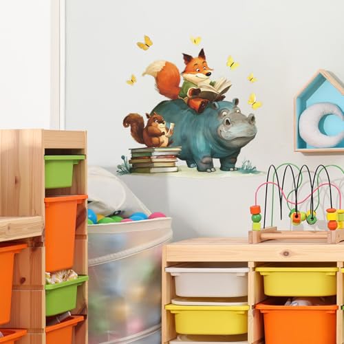 Vinilos decorativos de animales acuarela removibles Achang miniatura 3
