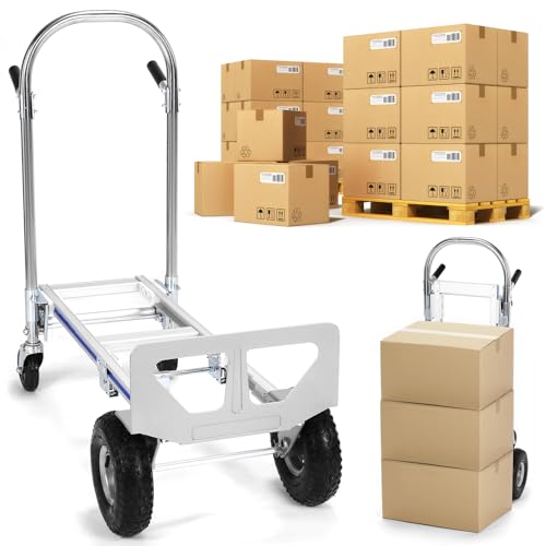 Carretilla plegable 2 en 1 capacidad 800 lb aluminio miniatura 6