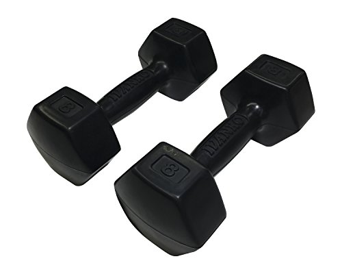 Ivanko Rubber Dumbbells, 8 Lbs (Pair) #TOP29