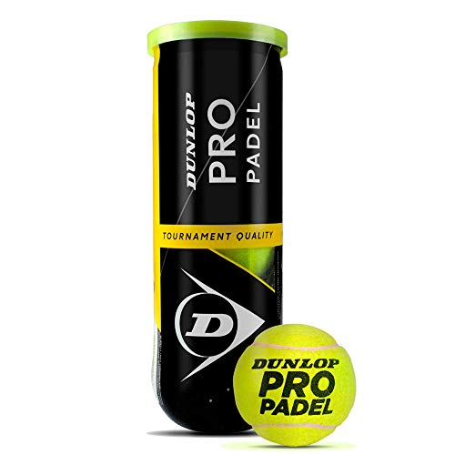 DUNLOP Pro Padel – Padel Balls for Competitions and Tournaments – (1 x 3 Pet)