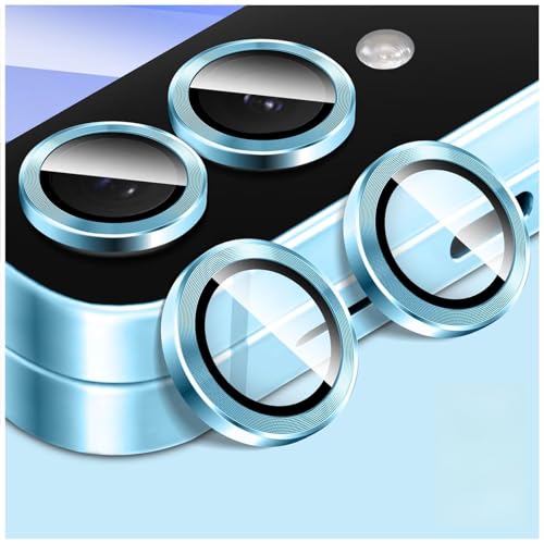 Kucheed Camera Lens Protector for Samsung Galaxy Z Flip 4, Automatic Alignment Individual Aluminum Alloy Rings, 9H Tempered Glass Camera Cover Screen Protector Film Sticker