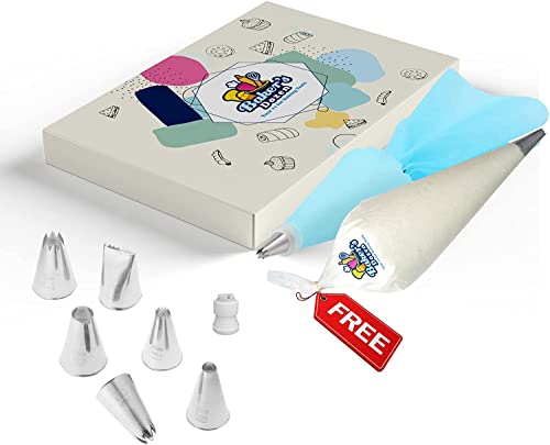 Frosting Piping Bags And Tips Set Disposable Piping Tips Icing Bags And Tips Set Baking Accessories Cupcake Decorating Kit Cake Decorating Tips Tipless Pipping Bags With Tips- 20 Pieces Per Set #TOP29
