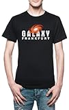 Hohe Qualität Frankfurt Galaxy Herren T-Shirt Schwarz