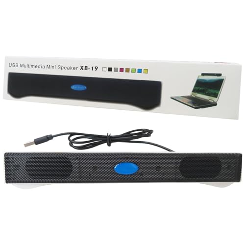 2.0 Stereo Bass Wired Soundbar – USB Computer Speakers for