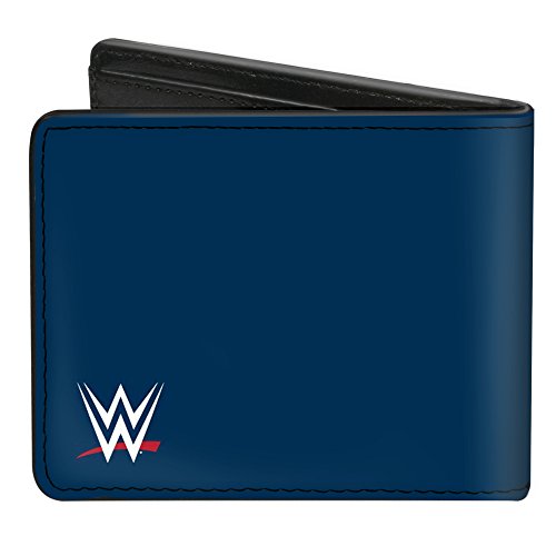 Buckle-Down PU Bifold Wallet - Kurt Angle TEAM ANGLE Chevron Blue/Gold/White/Red - Image 3